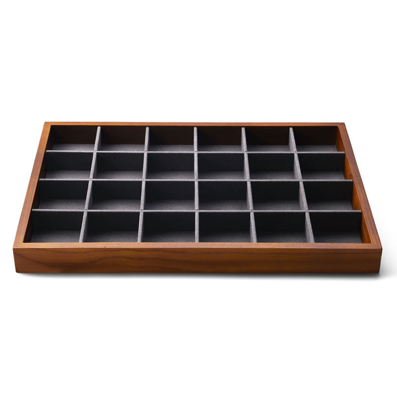 Solid Wood Jewelry Tray Jewelry Display Rack Accessory Storage