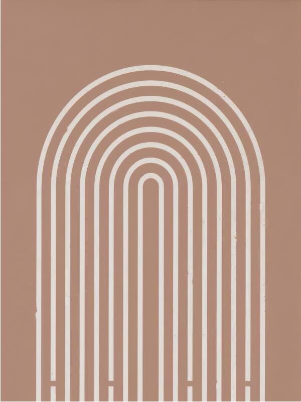 Modern Abstract Curved Canvas Painting Wall Art Poster