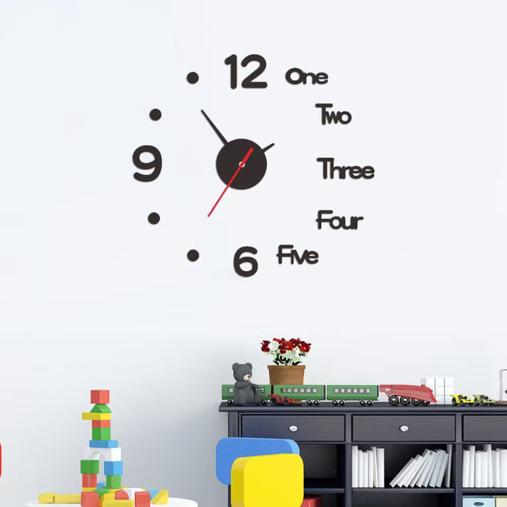 Simple Digital DIY Creative Wall Clock Personalized Acrylic Clock Quartz Wall Clock For Living Room Decor