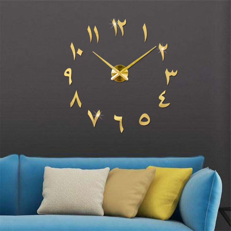 Simple Digital DIY Creative Wall Clock Personalized Acrylic Clock Quartz Wall Clock For Living Room Decor